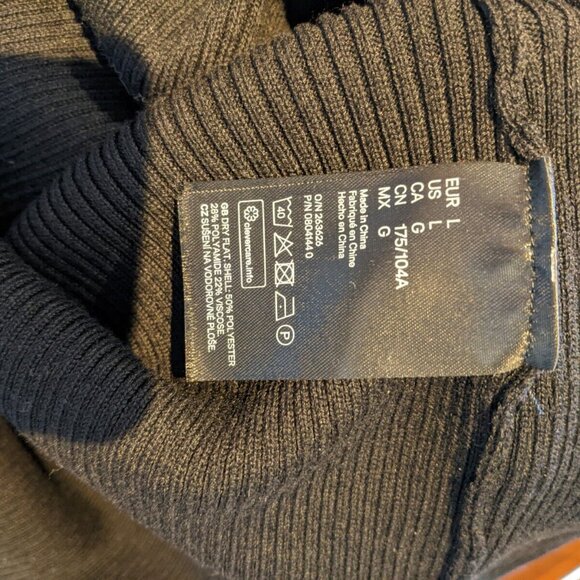 Pringle of scotland x H&M women's black long sleeve dress in size large - Picture 9 of 14